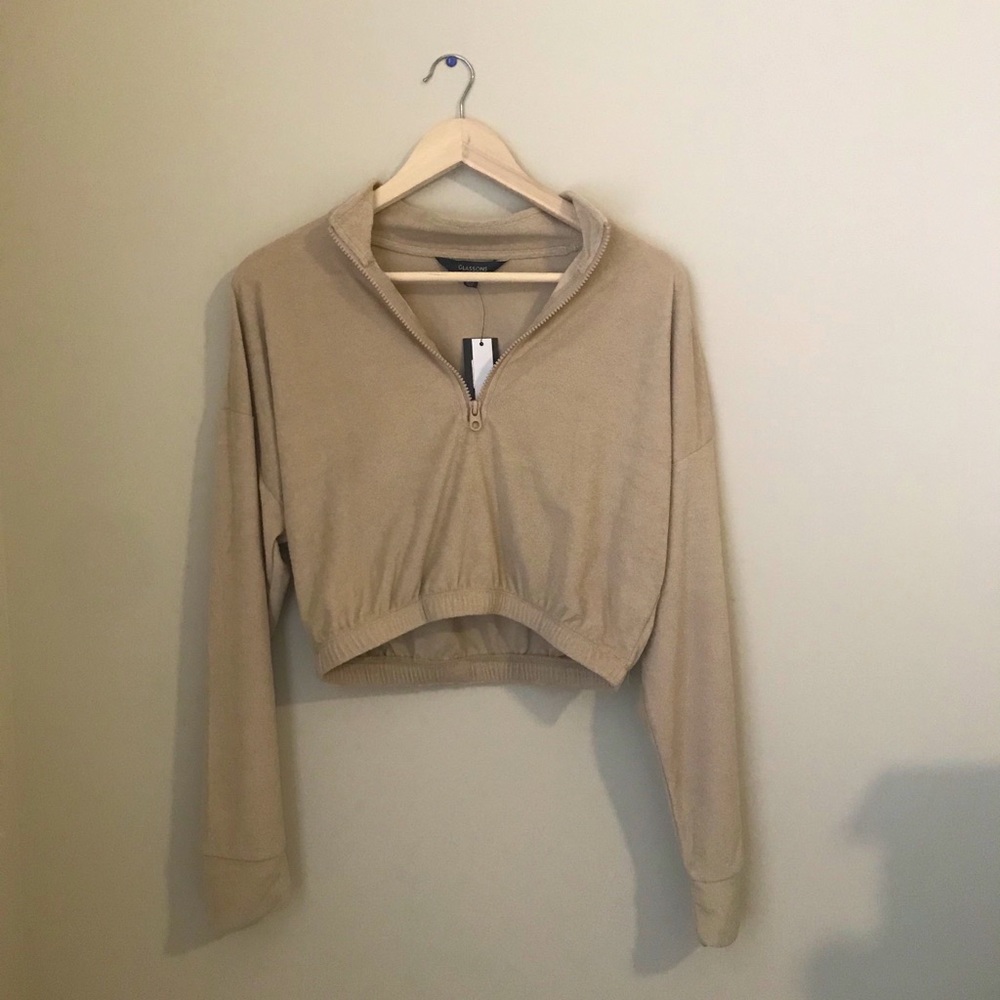 Glassons Crop Quarter Zip Pullover